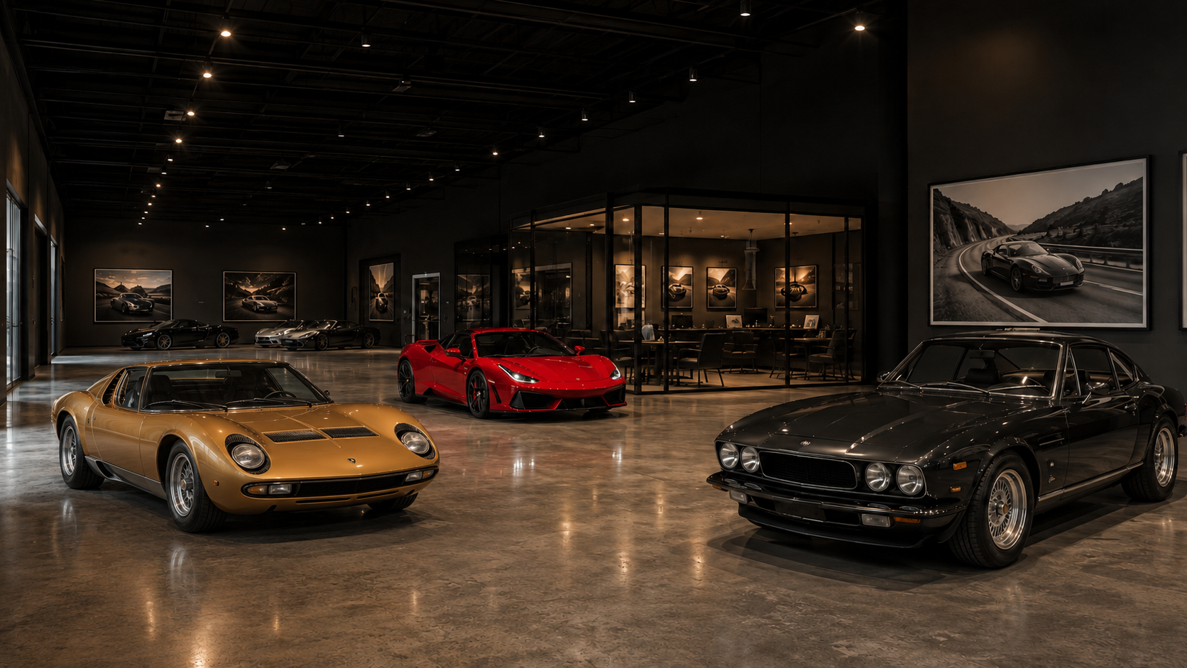 Le futur univers du garage Raymond avec une Lamborghini Miura